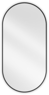 Mexen Loft ovaalne vannitoapeegel 100 x 50 cm, must raam - 9851-100-050-000-70