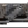 Mexen Loft ovaler Badezimmerspiegel 100 x 50 cm, schwarzer Rahmen - 9851-100-050-000-70