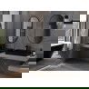 Mexen Loft ovaler Badezimmerspiegel 100 x 50 cm, schwarzer Rahmen - 9851-100-050-000-70