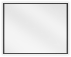 Mexen Loft suorakaiteinen kylpyhuoneen peili 50 x 40 cm, musta kehys - 9852-050-040-000-70