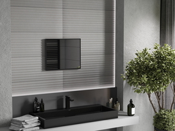 Mexen Loft rechteckiger Badezimmer-Spiegel 50 x 40 cm, schwarzer Rahmen - 9852-050-040-000-70
