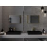 Mexen Loft lustro łazienkowe prostokątne 60 x 40 cm, rama złota - 9852-060-040-000-50