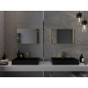 Mexen Loft ristkülikukujuline vannitoa peegel 60 x 40 cm, kuldne raam - 9852-060-040-000-50
