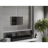 Mexen Loft lustro łazienkowe prostokątne 60 x 40 cm, rama złota - 9852-060-040-000-50