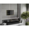 Mexen Loft ristkülikukujuline vannitoa peegel 60 x 40 cm, kuldne raam - 9852-060-040-000-50