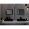 Mexen Loft lustro łazienkowe prostokątne 60 x 40 cm, rama czarna - 9852-060-040-000-70