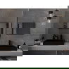 Mexen Loft rechthoekige badkamerspiegel 60 x 40 cm, zwarte lijst - 9852-060-040-000-70