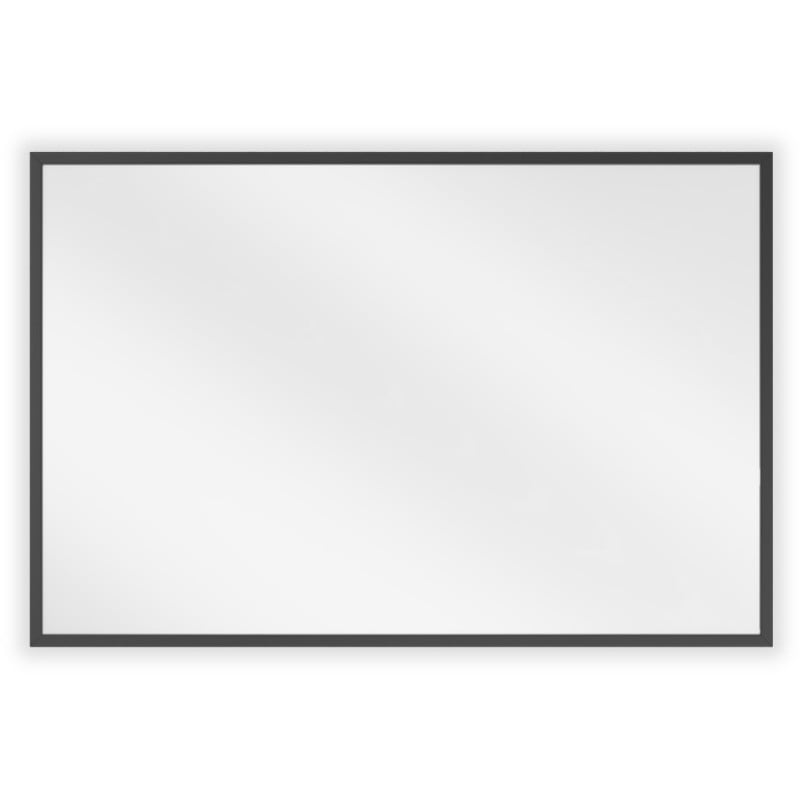 Mexen Loft rechteckiger Badezimmerspiegel 60 x 40 cm, schwarzer Rahmen - 9852-060-040-000-70