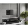 Mexen Loft rechteckiger Badezimmerspiegel 60 x 40 cm, schwarzer Rahmen - 9852-060-040-000-70