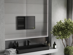 Mexen Loft pravokutno kupaonsko ogledalo 60 x 40 cm, crni okvir - 9852-060-040-000-70