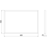 Mexen Loft rechteckiger Badezimmerspiegel 60 x 40 cm, schwarzer Rahmen - 9852-060-040-000-70