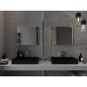 Mexen Loft miroir de salle de bain rectangulaire 60 x 50 cm, cadre doré - 9852-060-050-000-50