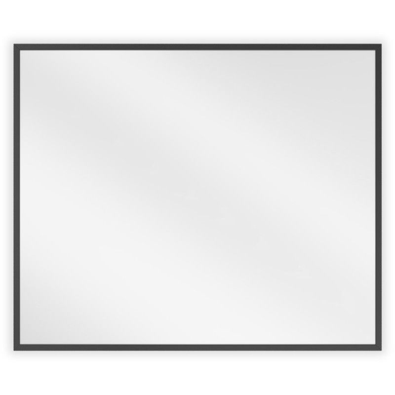 Mexen Loft espejo de baño rectangular 60 x 50 cm, marco negro - 9852-060-050-000-70