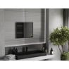 Mexen Loft lustro łazienkowe prostokątne 60 x 50 cm, rama czarna - 9852-060-050-000-70