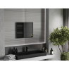 Mexen Loft pravokutno ogledalo za kupaonicu 60 x 50 cm, crni okvir - 9852-060-050-000-70