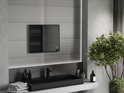 Mexen Loft pravokutno ogledalo za kupaonicu 60 x 50 cm, crni okvir - 9852-060-050-000-70