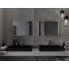 Mexen Loft rechteckiger Badezimmerspiegel 70 x 50 cm, goldener Rahmen - 9852-070-050-000-50