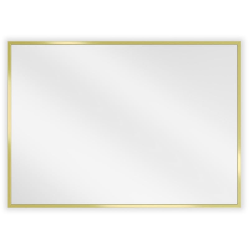 Mexen Loft lustro łazienkowe prostokątne 70 x 50 cm, rama złota szczotkowana - 9852-070-050-000-50