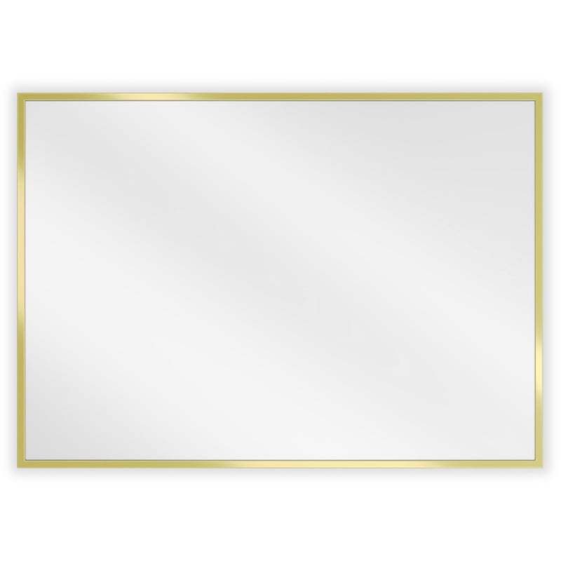 Mexen Loft rechteckiger Badezimmerspiegel 70 x 50 cm, goldener Rahmen - 9852-070-050-000-50