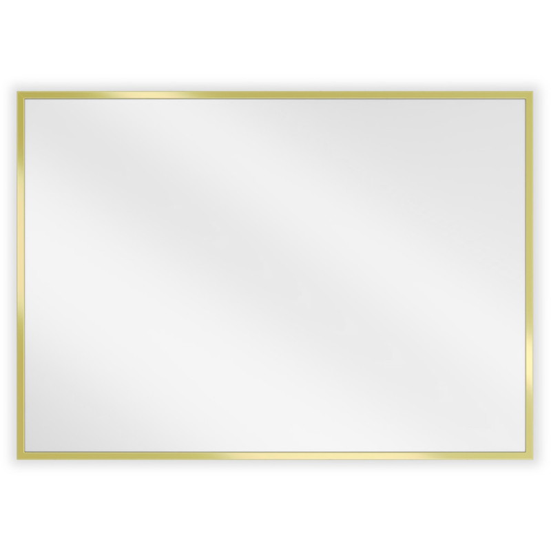 Mexen Loft ristkülikukujuline vannitoa peegel 70 x 50 cm, kuldne raam - 9852-070-050-000-50