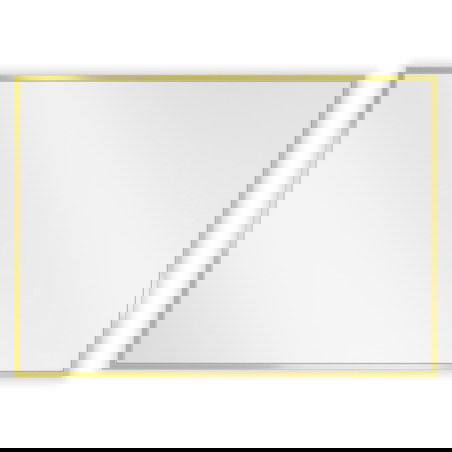 Mexen Loft rectangular bathroom mirror 70 x 50 cm, gold frame - 9852-070-050-000-50