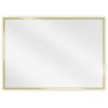 Mexen Loft rechteckiger Badezimmerspiegel 70 x 50 cm, goldener Rahmen - 9852-070-050-000-50
