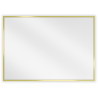 Mexen Loft ristkülikukujuline vannitoa peegel 70 x 50 cm, kuldne raam - 9852-070-050-000-50