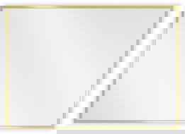 Mexen Loft rechthoekige badkamerspiegel 70 x 50 cm, gouden frame - 9852-070-050-000-50