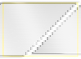 Mexen Loft specchio bagno rettangolare 70 x 50 cm, cornice dorata - 9852-070-050-000-50