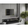 Mexen Loft miroir de salle de bains rectangulaire 70 x 50 cm, cadre doré - 9852-070-050-000-50