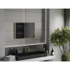 Mexen Loft ristkülikukujuline vannitoa peegel 70 x 50 cm, kuldne raam - 9852-070-050-000-50