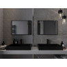 Mexen Loft ristkülikukujuline vannitoapeegel 70 x 50 cm, must raam - 9852-070-050-000-70