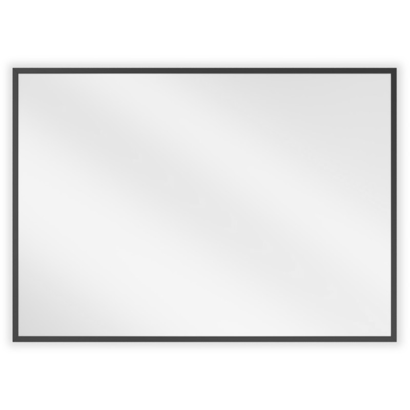 Mexen Loft pravokotno kopalniško ogledalo 70 x 50 cm, črn okvir - 9852-070-050-000-70
