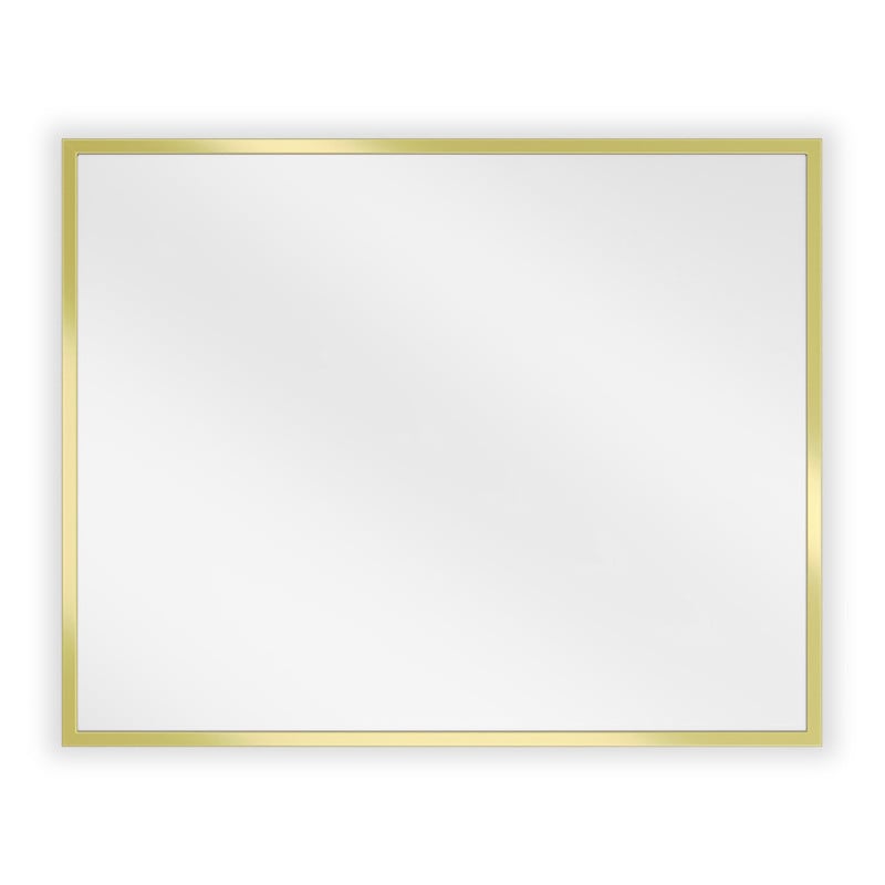 Mexen Loft rechteckiger Badezimmerspiegel 50 x 40 cm, goldener Rahmen - 9852-050-040-000-50