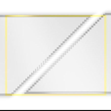 Mexen Loft rectangular bathroom mirror 50 x 40 cm, gold frame - 9852-050-040-000-50