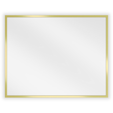Mexen Loft ristkülikukujuline vannitoa peegel 50 x 40 cm, kuldne raam - 9852-050-040-000-50