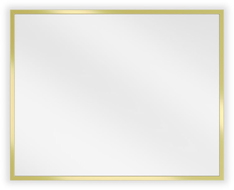 Mexen Loft rechteckiger Badezimmerspiegel 50 x 40 cm, goldener Rahmen - 9852-050-040-000-50