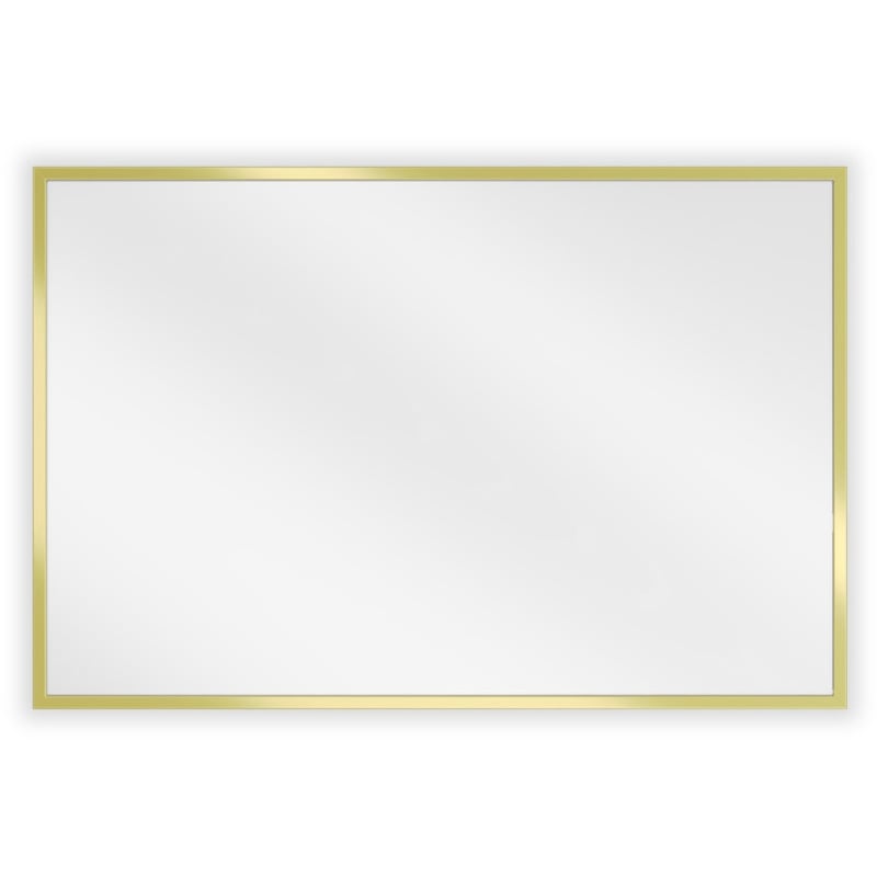 Mexen Loft lustro łazienkowe prostokątne 60 x 40 cm, rama złota szczotkowana - 9852-060-040-000-50