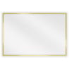 Mexen Loft lustro łazienkowe prostokątne 60 x 40 cm, rama złota - 9852-060-040-000-50