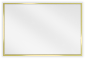 Mexen Loft rectangular bathroom mirror 60 x 40 cm, brushed gold frame - 9852-060-040-000-50