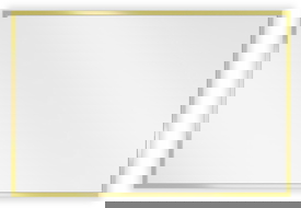 Mexen Loft specchio da bagno rettangolare 60 x 40 cm, cornice dorata - 9852-060-040-000-50