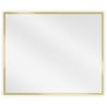 Mexen Loft lustro łazienkowe prostokątne 60 x 50 cm, rama złota szczotkowana - 9852-060-050-000-50