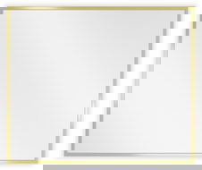 Mexen Loft specchio da bagno rettangolare 60 x 50 cm, cornice dorata - 9852-060-050-000-50