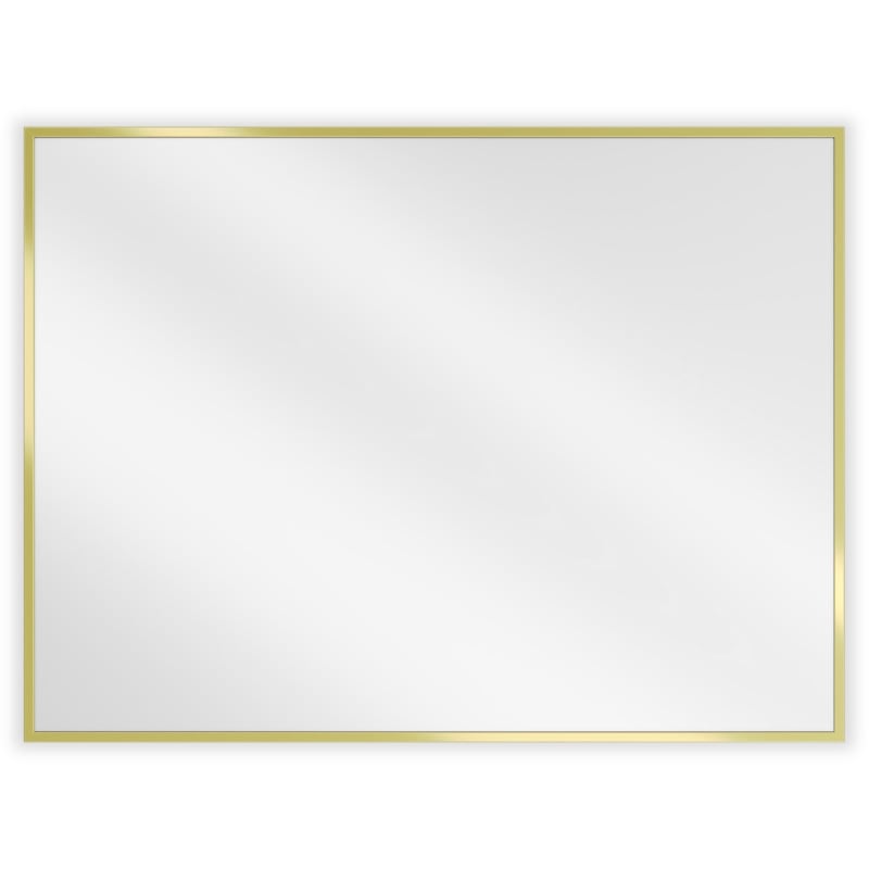 Mexen Loft lustro łazienkowe prostokątne 80 x 60 cm, rama złota szczotkowana - 9852-080-060-000-50