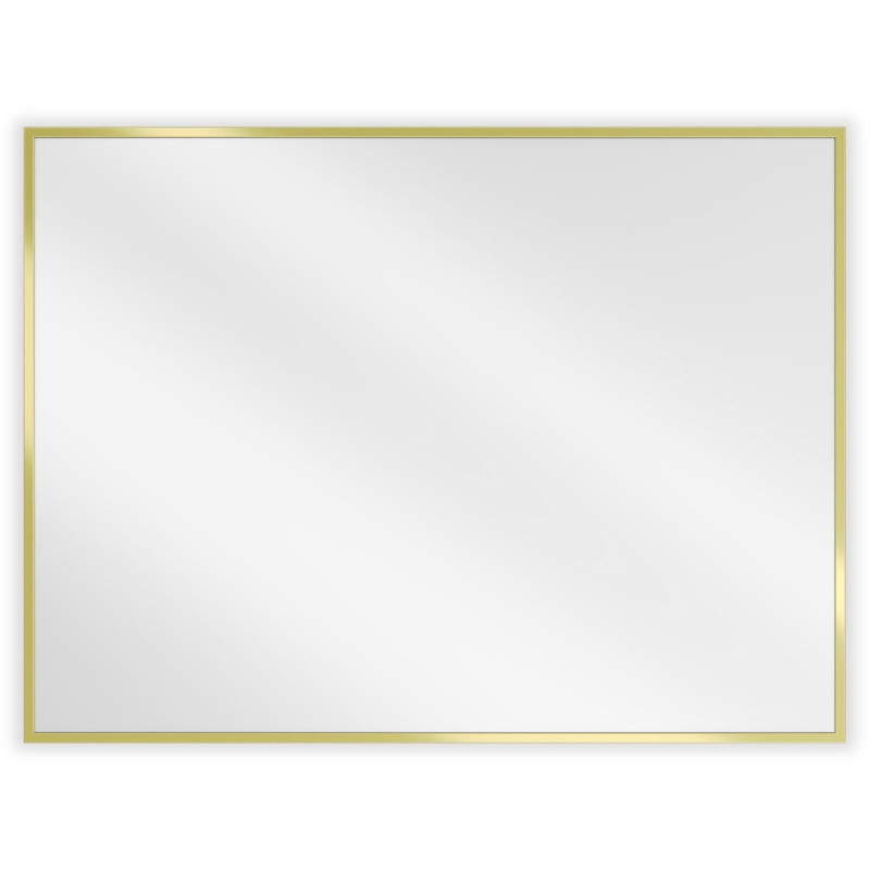 Mexen Loft ristkülikukujuline vannitoa peegel 80 x 60 cm, kuldne raam - 9852-080-060-000-50