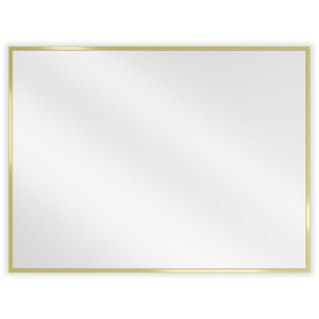Mexen Loft ristkülikukujuline vannitoa peegel 80 x 60 cm, kuldne raam - 9852-080-060-000-50