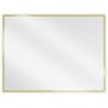 Mexen Loft Rechteckiger Badspiegel 80 x 60 cm, Rahmen in gebürstetem Gold - 9852-080-060-000-50