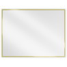 Mexen Loft ristkülikukujuline vannitoa peegel 80 x 60 cm, kuldne raam - 9852-080-060-000-50