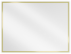Mexen Loft rectangular bathroom mirror 80 x 60 cm, gold frame - 9852-080-060-000-50