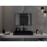 Mexen Loft lustro łazienkowe prostokątne 80 x 60 cm, rama czarna - 9852-080-060-000-70